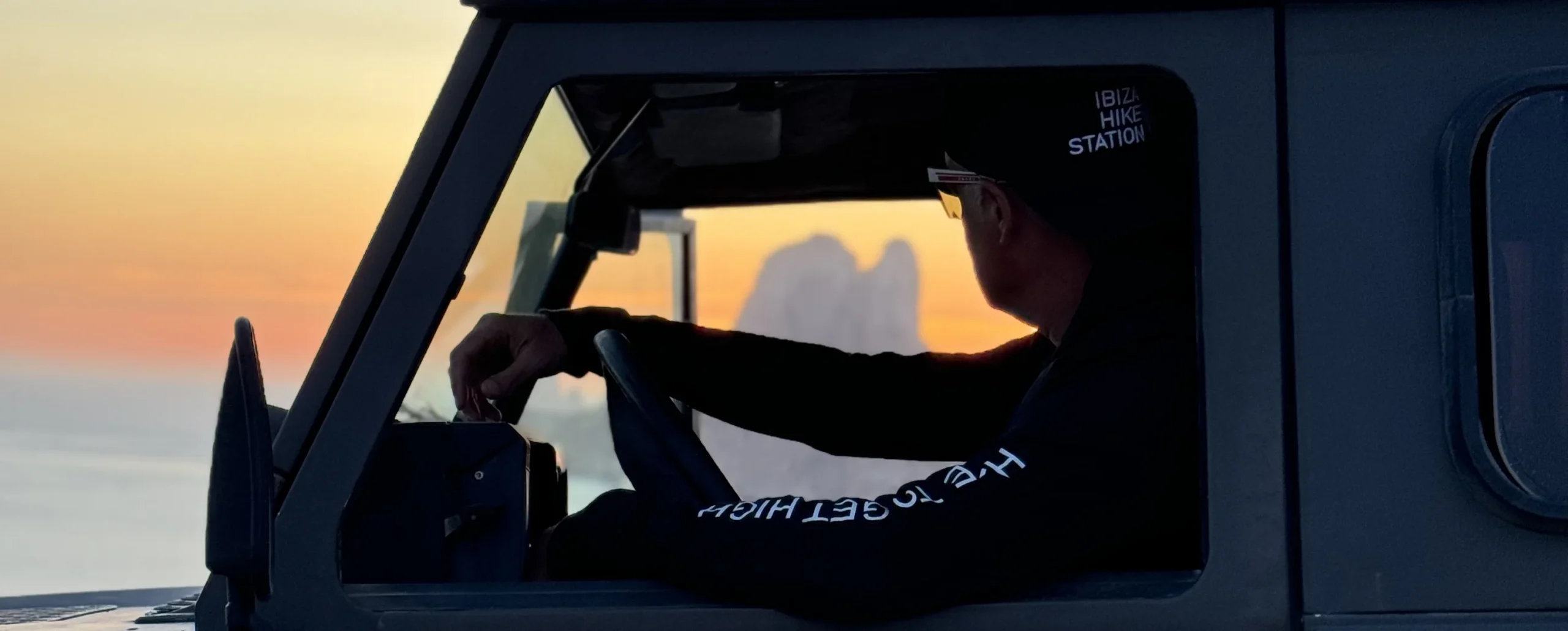 Manuel Ehrensperger looking at Es Vedra